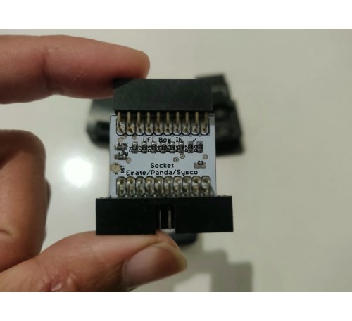 Jual Adapter Converter UFI Box to Emate Panda Sysco Socket EMMC with Resistor